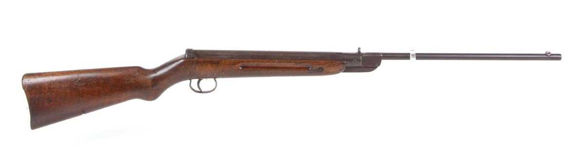 .177 pre-war Diana Model 27 break barrel air rifle, open sights, nvn