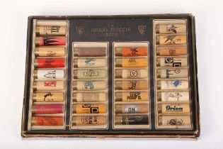 A vintage paper cased cartridge display by Giulio Fiocchi