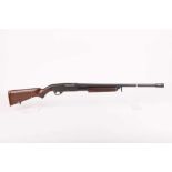 Ⓕ (S2) 12 bore Stevens Model 77F pump action, 3 shot, 24½ ins barrel with Savage variable choke, 3