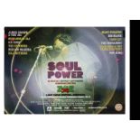 Soul Power / James Brown Quad Poster, Soul Power Quad Cinema Poster from 2008, with footage of the