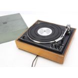 Garrard Deck, a Garrard automatic transcription turntable model AP 76, good condition, perspex lid