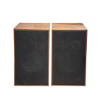 Speakers, two vintage floor standing speakers handmade in 1970s 43cm x 72cm x 30cm possible