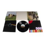 Pink Floyd LPs, five UK Release albums comprising Atom Heart Mother (Gatefold with Harvest Inner -