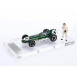 1:43 Lotus 16 British GP 1958, Graham Hill, commercially-made model customised and boxed by Tim