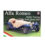 Pocher by Rivarossi 1:8 Alfa Romeo Spider Touring Grand Sport 1932 K73, opened but contents appear
