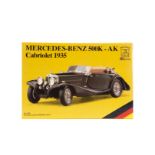 Pocher by Rivarossi 1:8 1935 Mercedes-Benz 500K-AK Cabriolet K93, sealed, unmade kit, in original