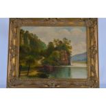 Willis Price early 20th Century, oil on board, Black Rock Bewdley, signed lower left, in gilt frame,