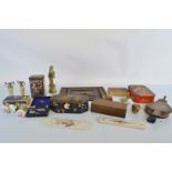 A collection of miscellaneous items, including an Air Ministry stamped medical instrument, various
