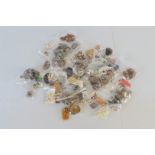 A collection of vintage buttons, mostly in sets, various styles including plastic, metal, RAF