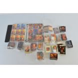 A collection of Top Cow related trading cards and collectors cards, including Witchblade examples
