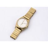 A c1960s Vacheron Constantin 18ct gold cased gentleman's wristwatch, 32mm, with gilt dial and