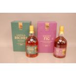 Two 700ml bottles of Wemyss whisky, including Velvet Fig, and an Untold Riches Isley Single Malt,