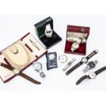 A small group of watches, including a Citizen, a Certina in box, an Avia, a Smiths Empire and