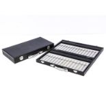 Two modern pen collectors' case, in black, 36cm wide (2)