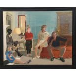 Humphrey Ocean R.A. (Born 1951), 96cm by 122, oil on canvas, Portrait of the Bell Family, signed