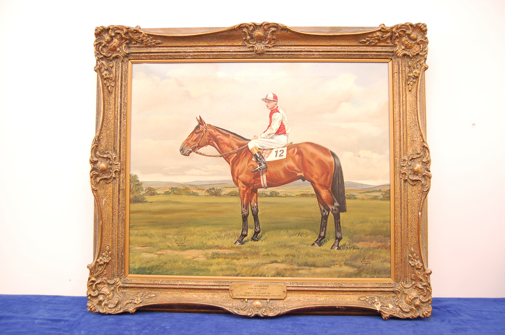 Richard Anscombe (20th century), 48cm by 58cm, oil on canvas, Alcide & WH Carr (racehorse and