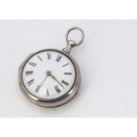 A late George III silver pair cased pocket watch by james Bennett of Norwich, 56mm, AF, with white