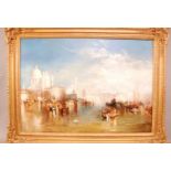 After J.M.W. Turner, 62cm by 89cm, oil on canvas, reproduction of "Venice From The Canale Della