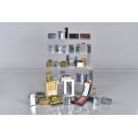 A quantity of approximately forty pocket lighters, to include Dunhill Dress lighter, Silver Match,