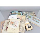 A mixed collection of collectables and ephemera, to include a collection of cigarette and trade