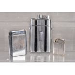 An Evans US-made Combination cigarette case and petrol lighter, the case fitted triggerlite