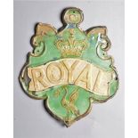 Royal Insurance Company Fire Marks, 1845-1996, W95A, tinned iron, P, incomplete, W95B, copper, F,