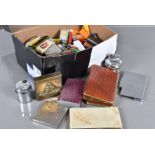A large collection of lighters and other items, to include a brass cigarette case with Royal