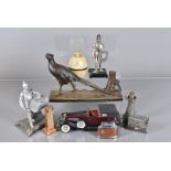 A Pheasant table striker, missing wand, together with a selection of table lighters, some with
