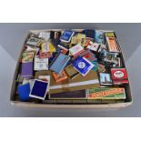 A large collection of Matchbox labels and boxes, various ages, constructed and flattened, mainly all