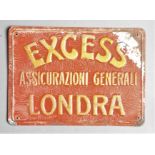Overseas Fire Marks, Excess Insurance Company, Italian market, Excess Londra - black (2), red (1),