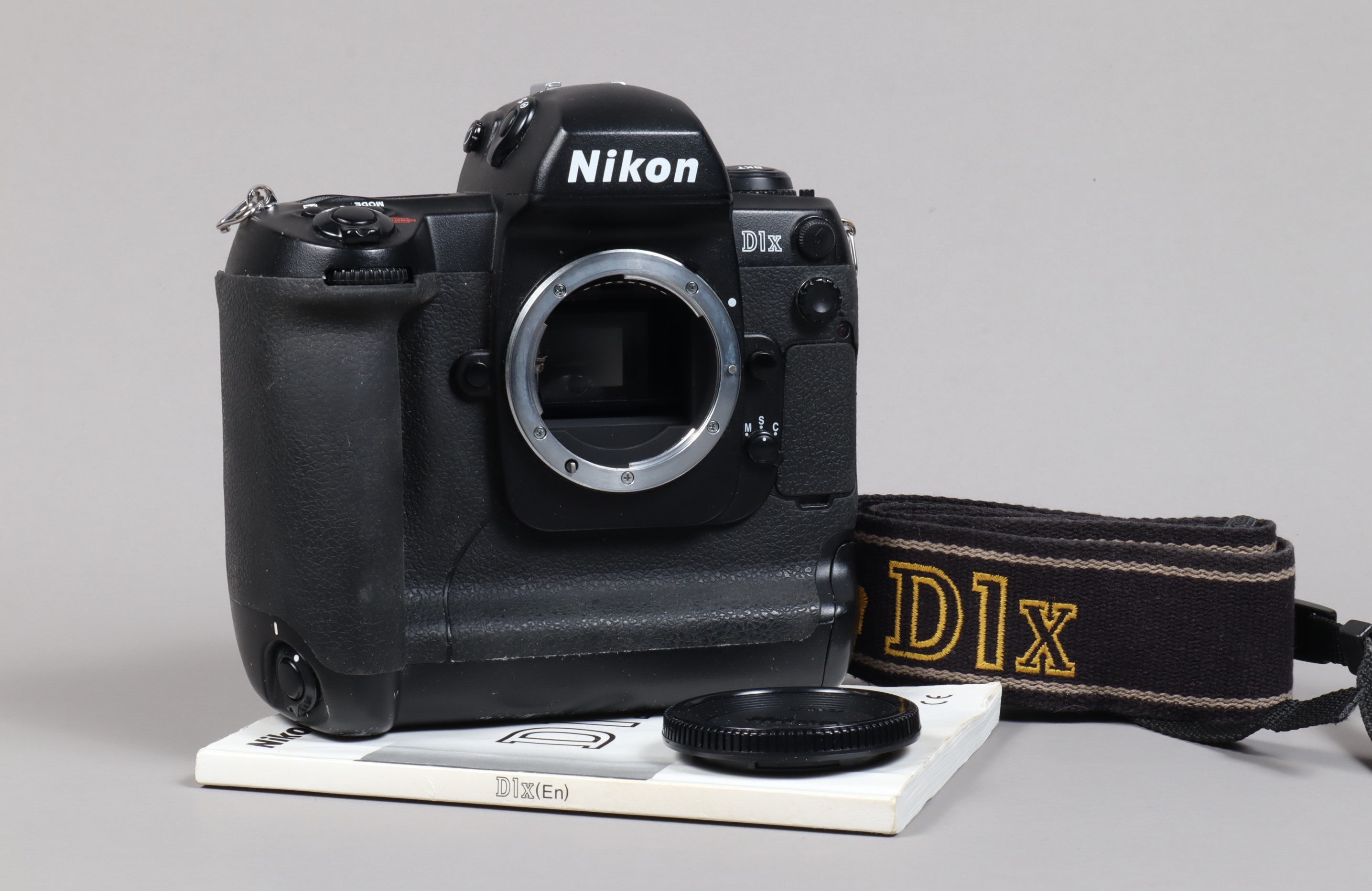 A Nikon D1x DSLR Camera Body, serial no 5001693, body G, some wear to edges, scratches to base, with