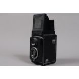 A Rolleicord II TLR Camera, serail no 834276, model 3, shutter sticking/sluggish on slow speeds,