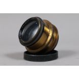 A Ross Patent f/11 20in Homocentric Brass Lens, serial no. 119470, F, rear element G, front