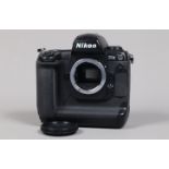 A Nikon D1x DSLR Camera Body, serial no 5015143, body G, light wear, with body cap, display screen