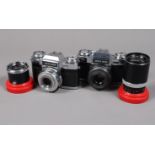 Zeiss Ikon Contaflex Super B and Super SLR Cameras, Super B serial no B 25856, Synchro-Compur