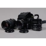 A Mamiya M645 1000S SLR Camera Outfit, comprising a Mamiya 6 x 4.5cm format body, serial no