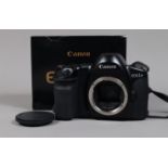 A Canon EOS 1N SLR Body, serial no 108096, body VG, shutter working, meter reacts to light, with