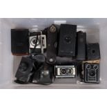 Box and Other Cameras, including a Kodak Canada No O Model A Brownie Camera, a J B Ensign, a Six
