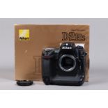 A Nikon D2Hs DSLR Camera Body, serial no 3007784, body G, some scratches to edges, with unbranded