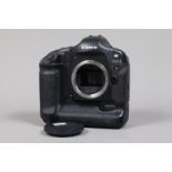 A Canon EOS-1 D DSLR Camera Body, serial no 006594, body G, some wear to edges, with body cap,