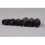 A Group of Nikon F Mount Zoom Lenses, various manufactures and focal lenths, Ai & Ai-S, six in