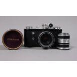 A Corfield Periflex I 35mm Camera, black, serial no 513194, shutter working, body G-VG, light