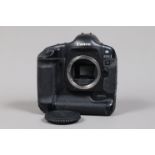 A Canon EOS-1 D DSLR Camera Body, serial no 016424, body G, some wear to edges, with body cap,