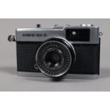 An Olympus Trip 35 Compact 35mm Camera, silver button version, serial no 2799053, body G, shutter