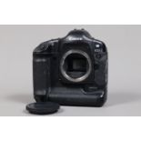 A Canon EOS-1 D DSLR Camera Body, serial no 015653, body G, some scratches to base, some wear to