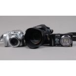A Group of Digital Cameras, including a Panasonic Lumix DMC-FZ1000, body G, with Leica DC Vario