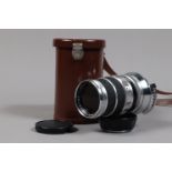 A Voigtländer Super-Dynaron 150mm f/4.5 Lens, for Prominent cameras, barrel G, elements F-G, dust