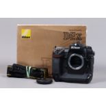 A Nikon D2x DSLR Camera Body, serial no 5051753, body G, light wear, with body cap, strap, quick
