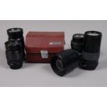 A Tokina 500mm f/8 Reflex Lens & Other Nikon F Mount Prime Lenses Nikon F Ai mount, barrel G-VG,