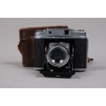 A Takane Sisley 2A Folding Camera, dual 6 x 6 & 4.5 x 6 format, serial no 55526, shutter working.